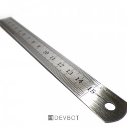 Règle métallique 15cm