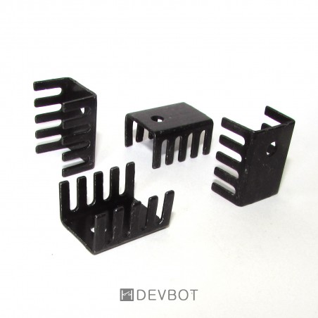 Radiateur Dissipateur Thermique Noir Pour TO-218/TO-220/TO-247 - Dimensions 41.6x31.75x25.4mm