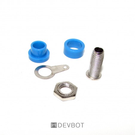 3 Douilles Chassis Pour Fiche Banane – Diamètre 4 Mm, 1 Noir + 1 Rouge + 1 Jaune, Neuf Sous Emballage, Générique
