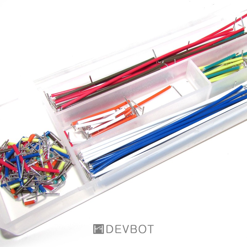 Lot De 40 Fils De Liaison Mâle-mâle 20cm Pour Breadboard - Pas 2.54mm, Câbles Colorés, Cuivre étamé