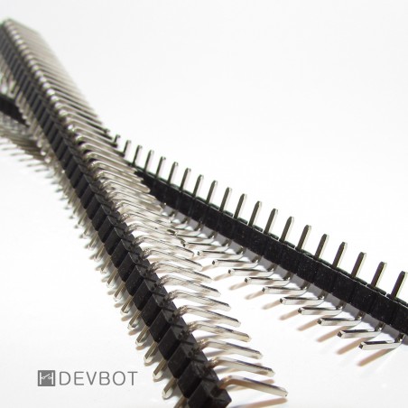 Connecteur Barrette 40 Pins Coudé 90° 2.54mm Mâle | Binarytech